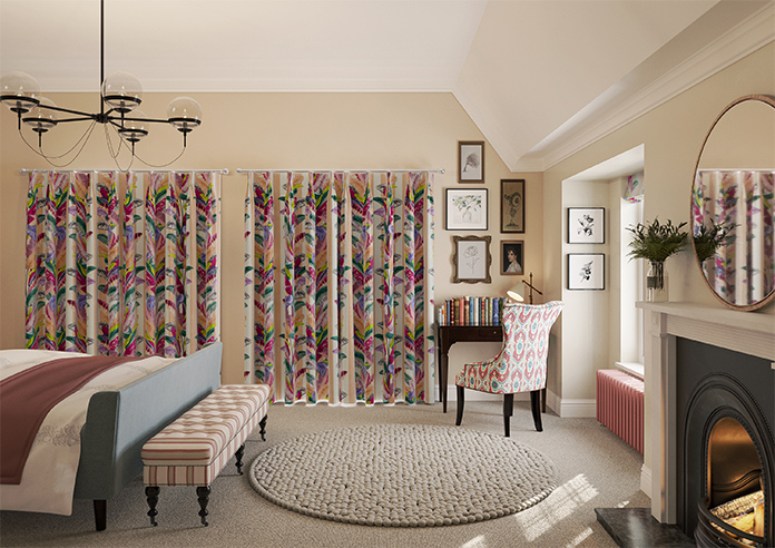 Palm Springs, Peach Stripe - Made To Measure Curtains - Image 15